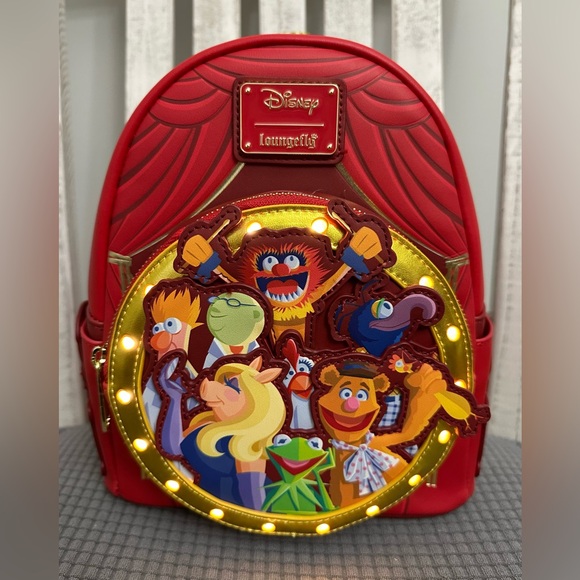 Loungefly Handbags - Loungefly Disney The Muppets Group Light-Up Mini Backpack